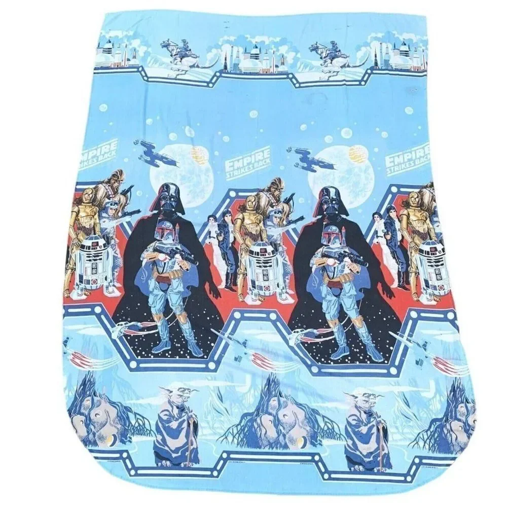 Vintage 70s Star Wars Empire Strikes Back Bedspread Darth Vader Full Size Cover